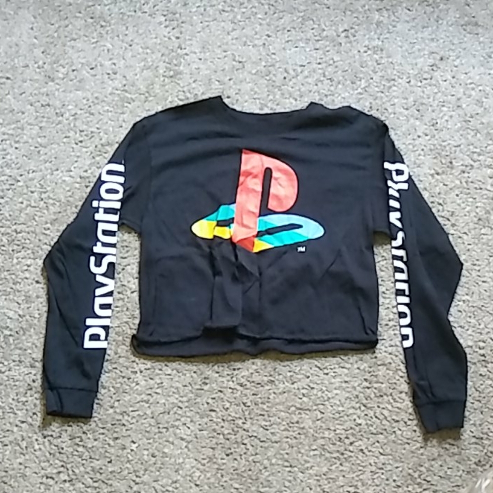Cropped gaming sweatshirt